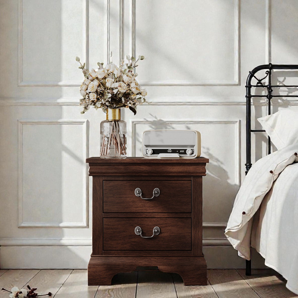 Nightstand With 2 Drawers