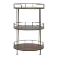 Round Butler Tray Table - Chestnut