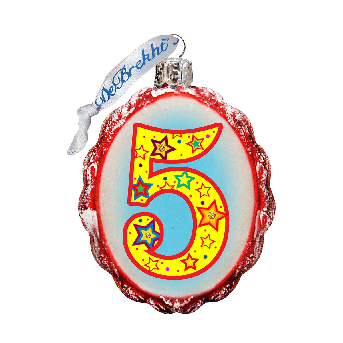 Set of 5 Mini Mercury Glass Ornaments by G DeBrekht- Love Family and Kids Decor - Item 770005