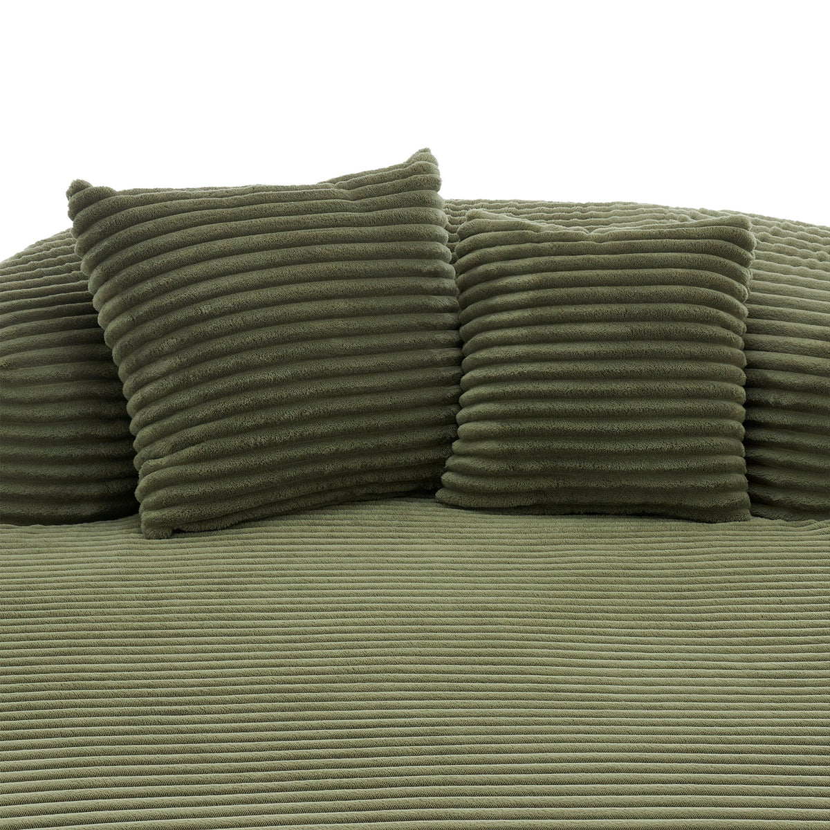 Modern Chaise Lounge Sofa Boneless Couch With Supportive Pillows
