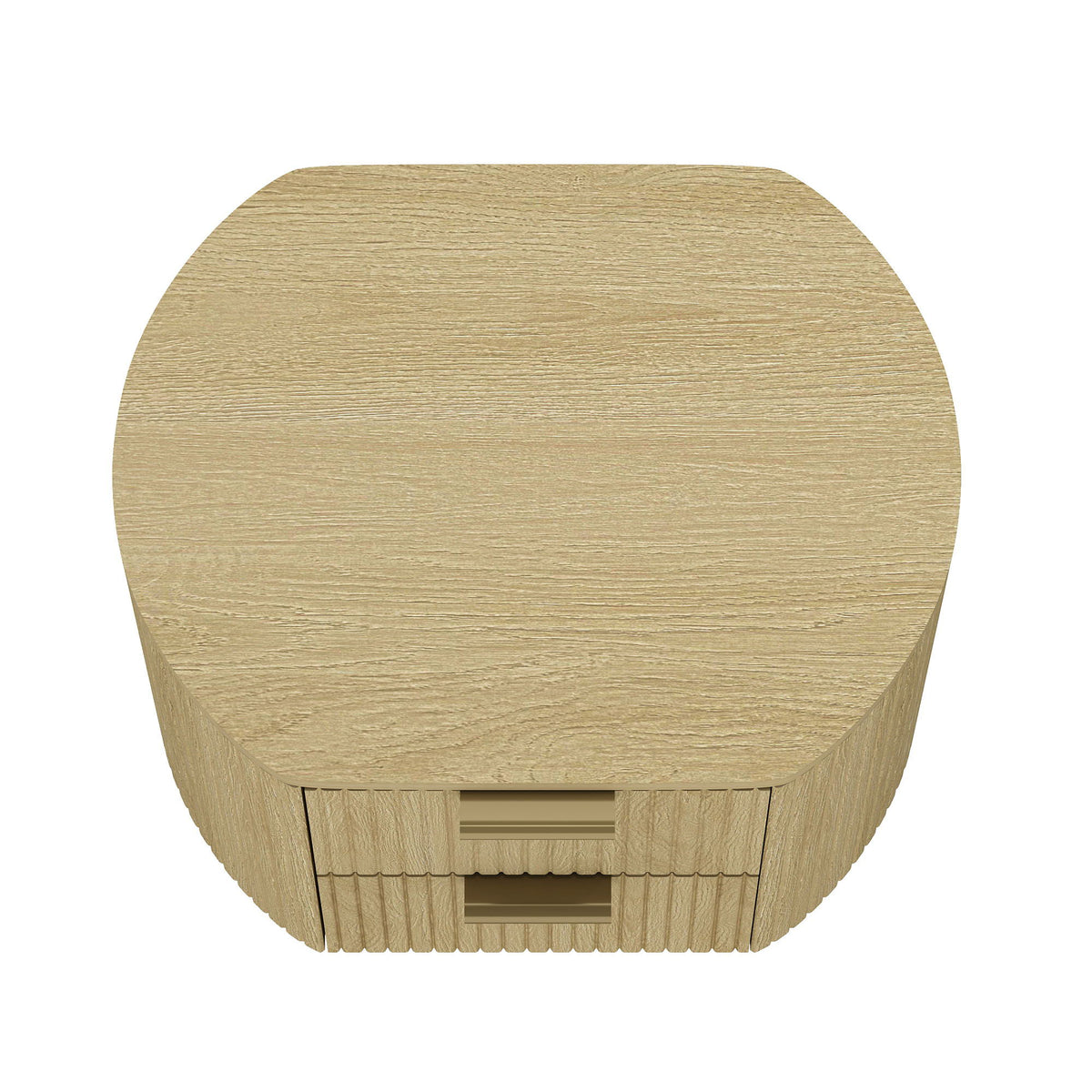 Olivia - Nightstand & 2 Drawers - Oak