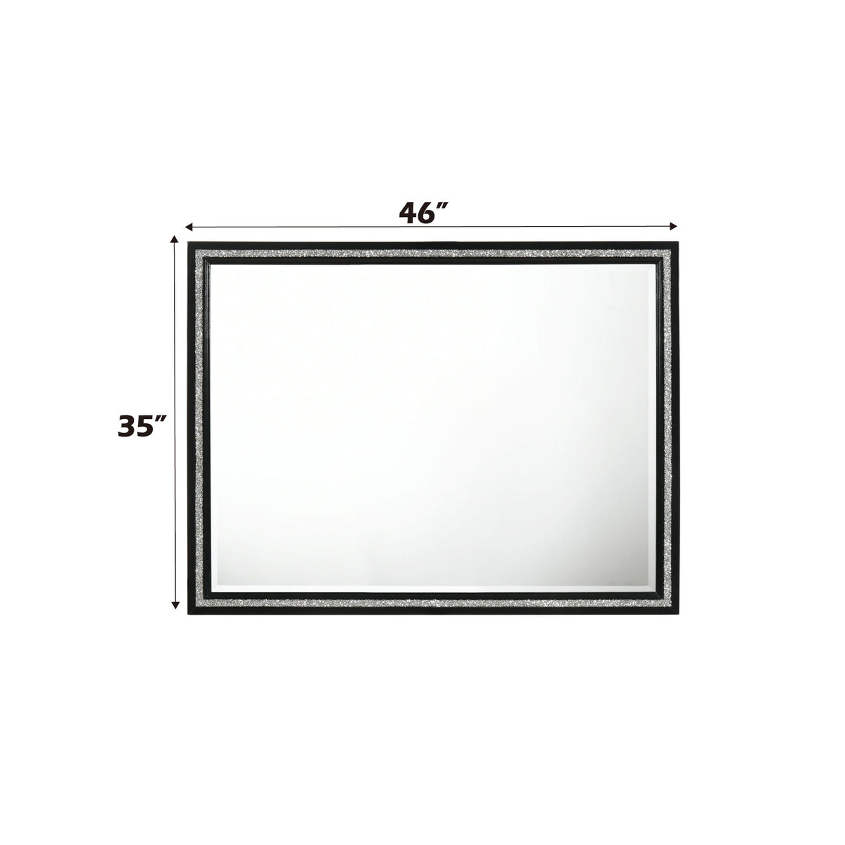 Haiden Weathered Mirror Black