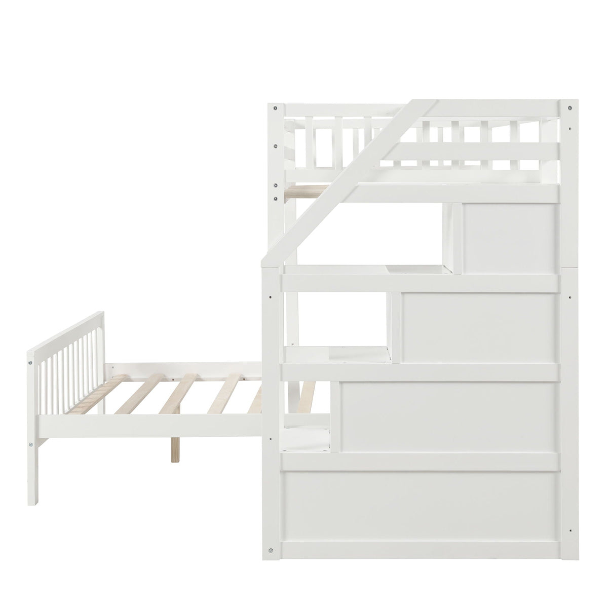 Loft Bed With Staircase And Storage