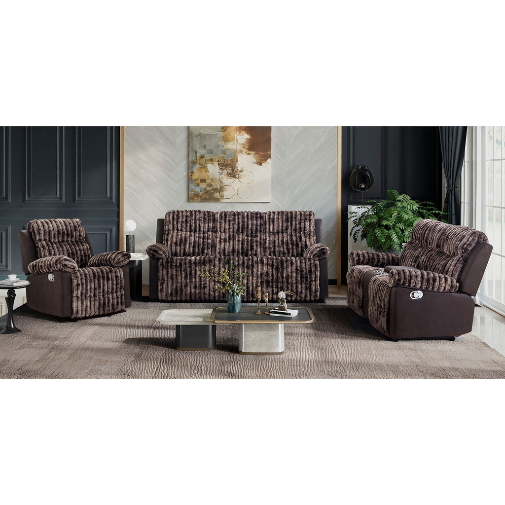 Bruni - Console Reclining Loveseat With Manual Recline