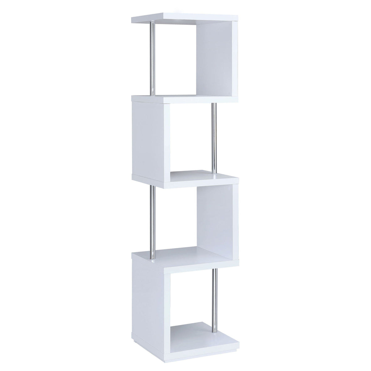 4 Tier Bookcase With Accents