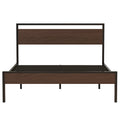 Ceres - Metal Bed With Wood Headboard & Footboard