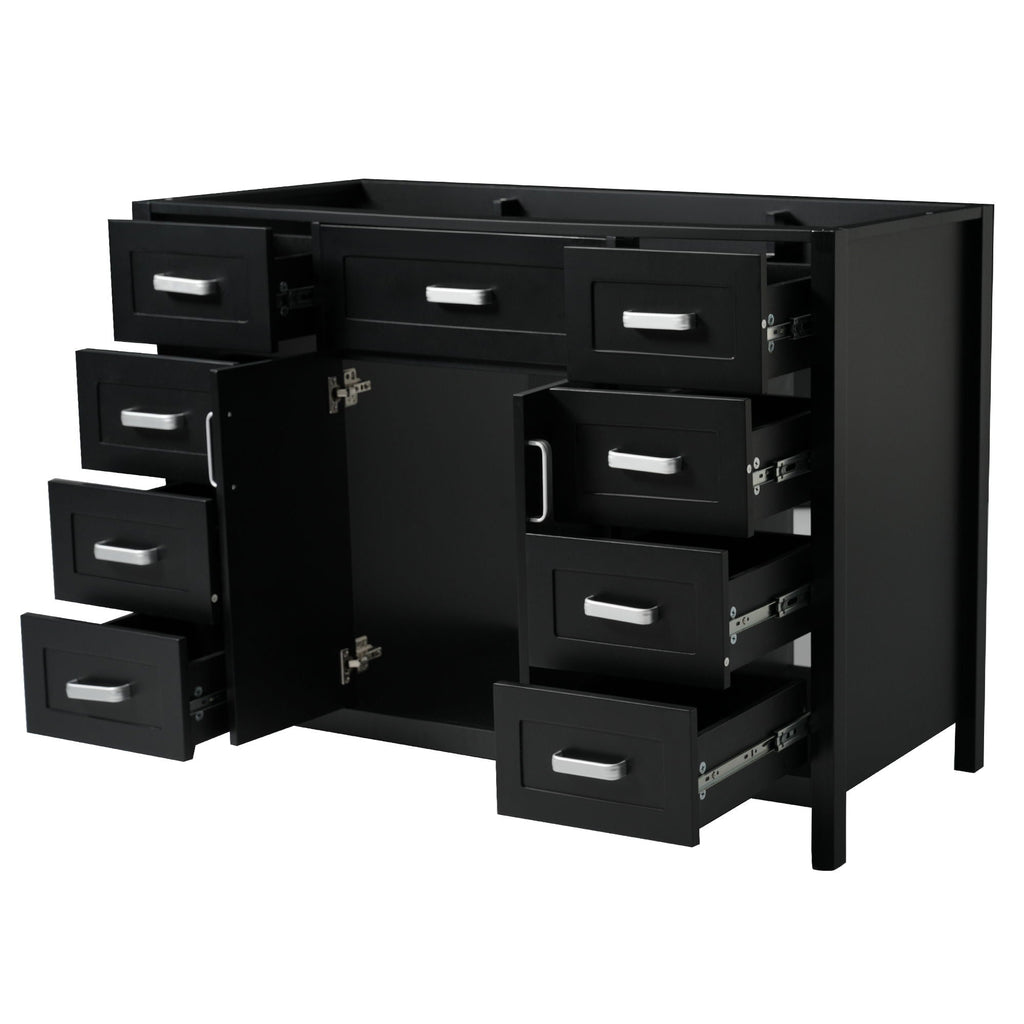 Bathroom Vanity Cabinet with 2 Soft Close Doors and 8 Drawers