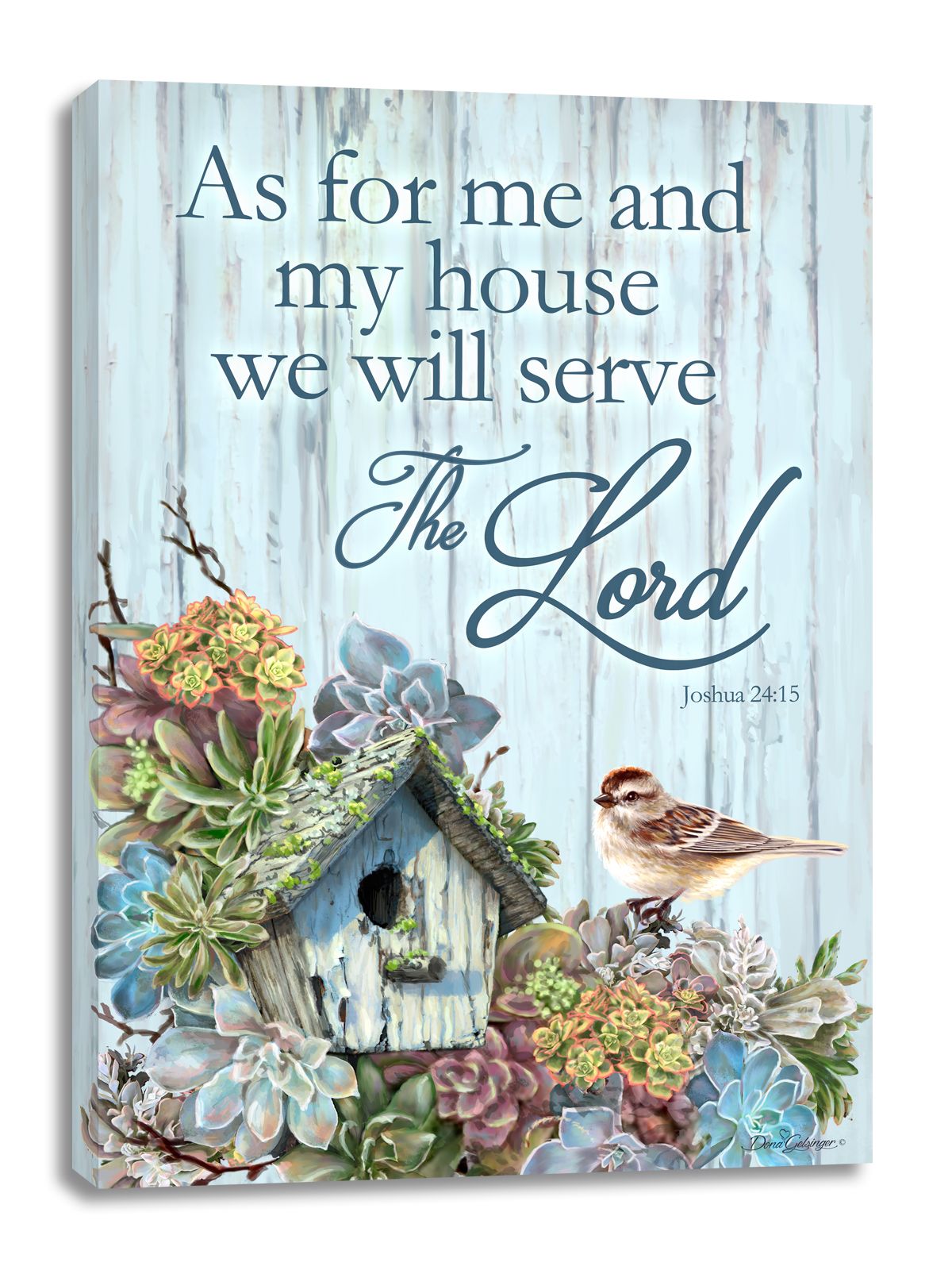 Serve the Lord Wooden Wall Art by D. Gelsinger - Nativity Holiday Décor - 95666B-1813-DG