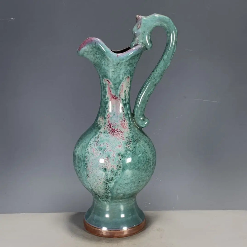 Porcelain Jun Glaze Dragon Head Vase – Bottle Shape