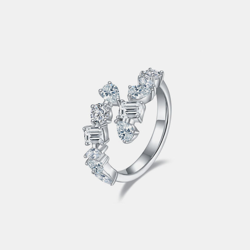 2.6 Carat Sparkala™ 925 Sterling Silver Bypass Ring