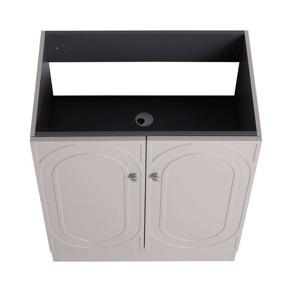Contemporary Freestanding Bathroom Vanity With Resin Sink & Soft-Close Cabinet Doors
