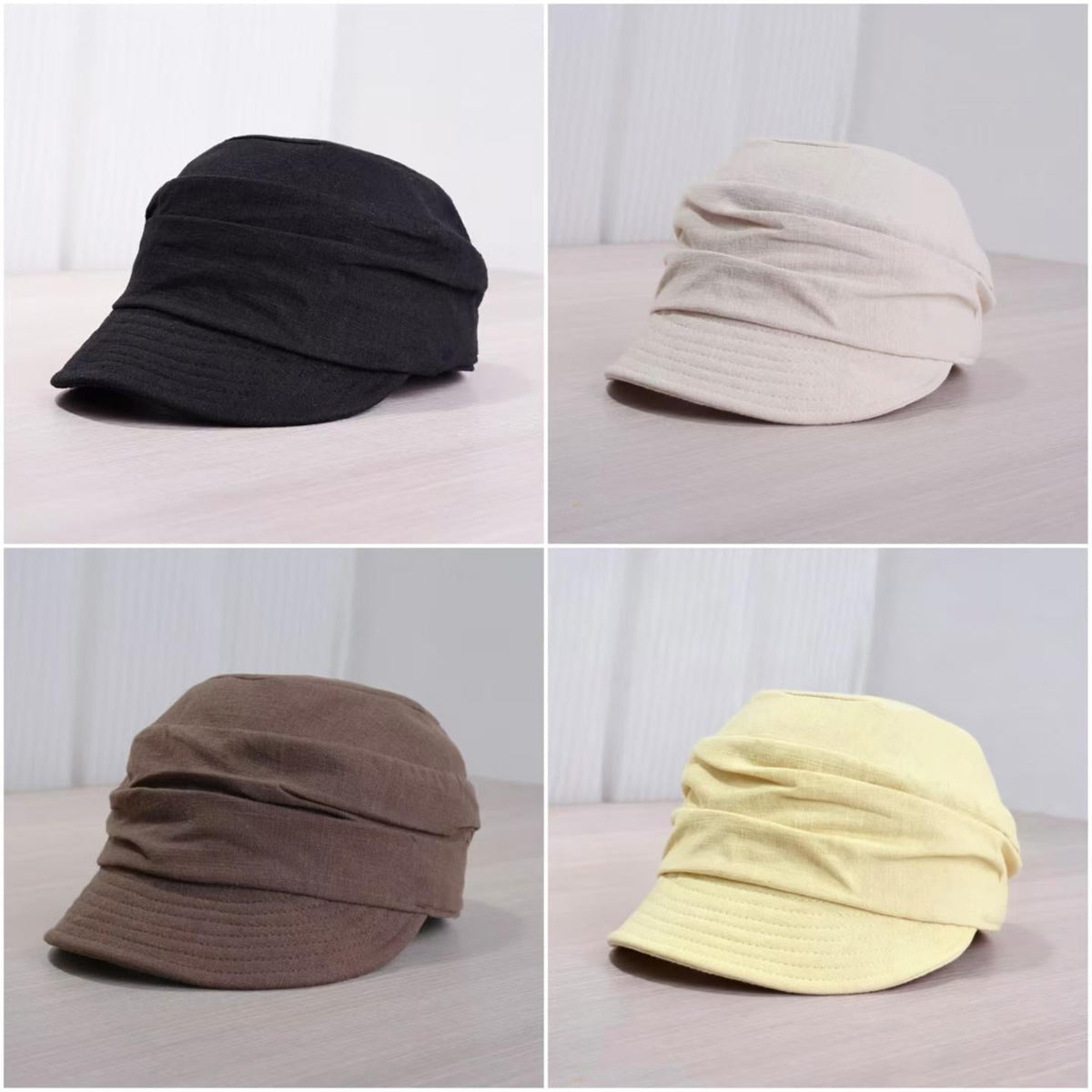 Korean-style Japanese Retro Pleated Soft-top Equestrian Hat For Spring And Summer, Breathable And Versatile, Painter's Hat, Casual Baseball Cap