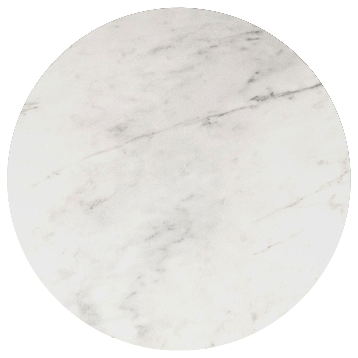 Landry - Round End Table - White Marble