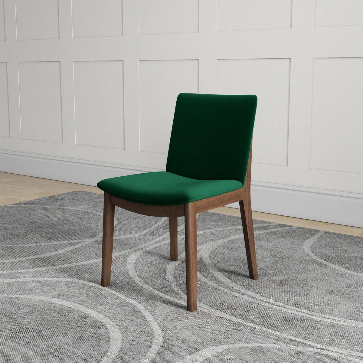 Laura - Mid-Century Modern Solid Wood Dining Chair (Set of 2)