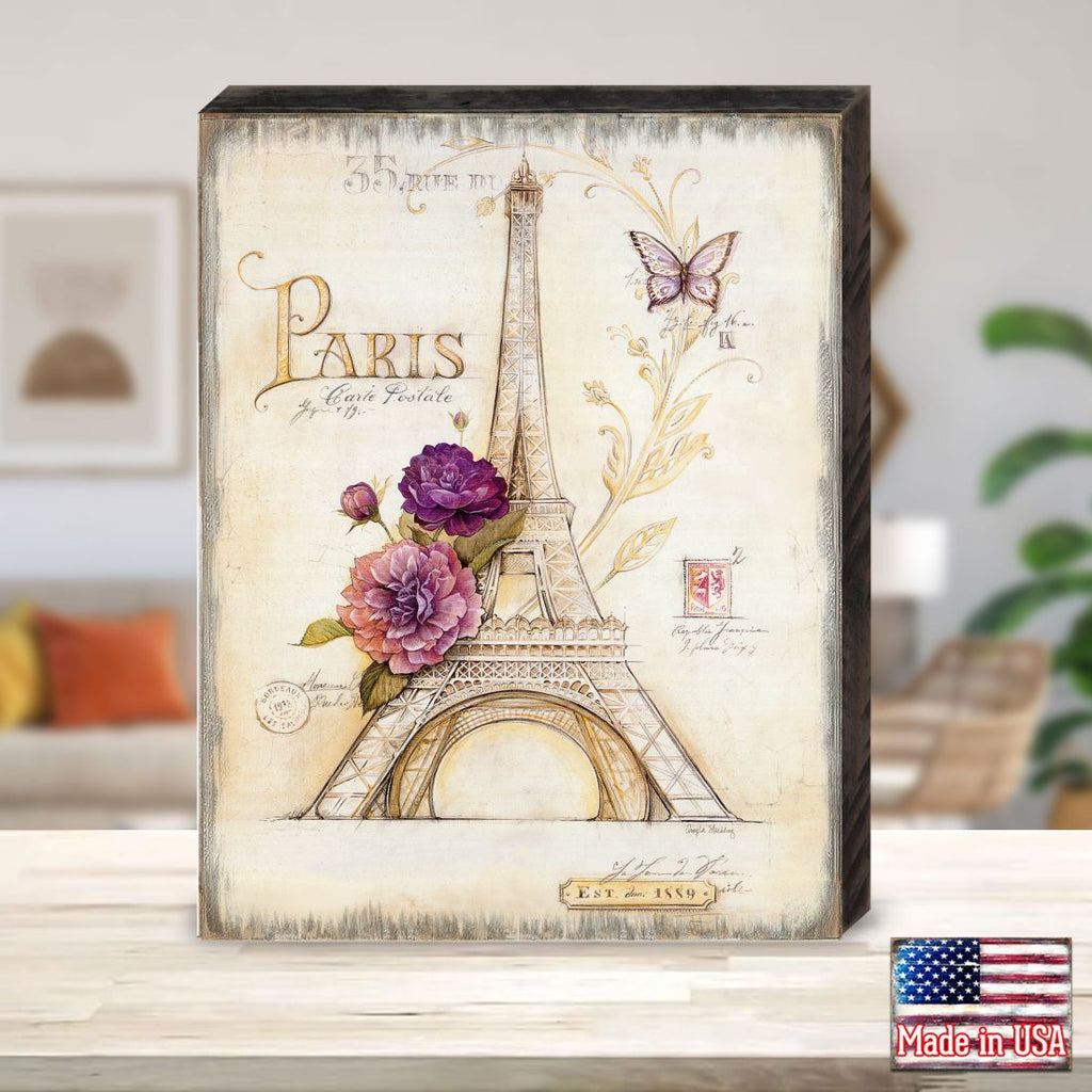 Grantville Eiffel Tower Wooden Wall Art by Nature Wonders - International Decor - 95312B