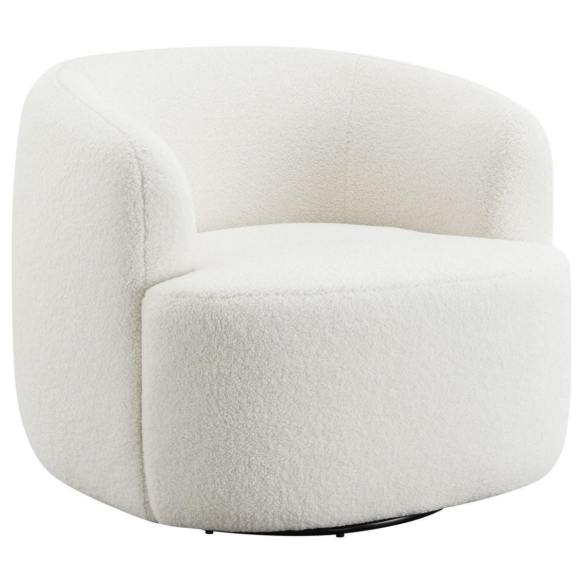 Denae - Upholstered Swivel Chair - Ivory