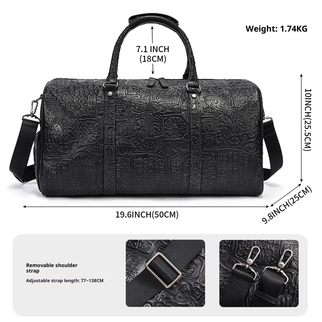 Retro Embossing Design Handbag For Men