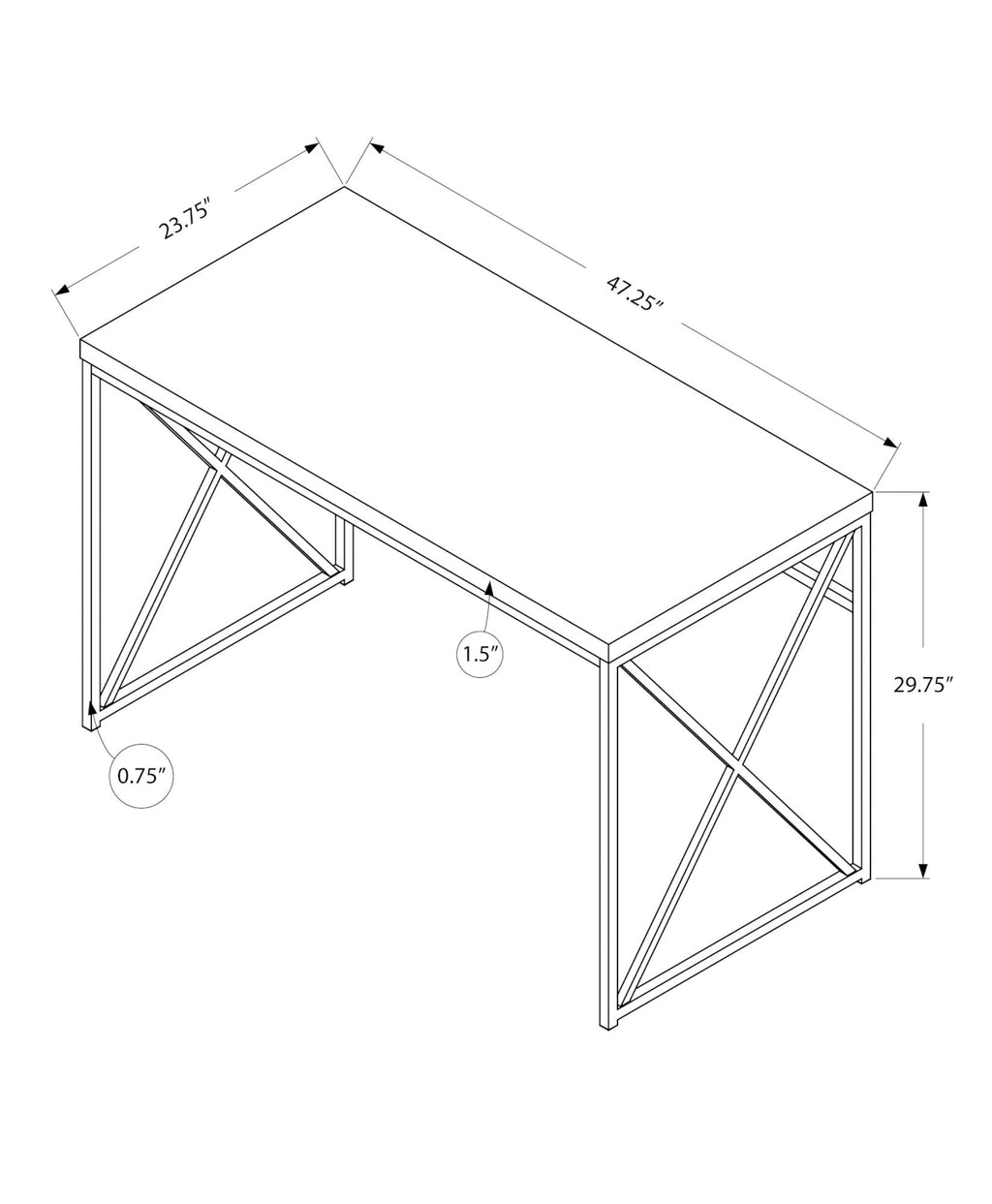 Computer Desk For Home Office, Laptop
