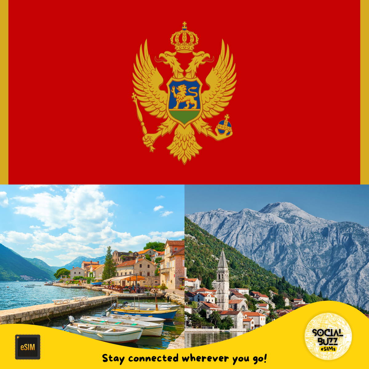 Montenegro eSIM Internet Data Plan