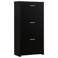 3 Drawer Shoe Rack - Black