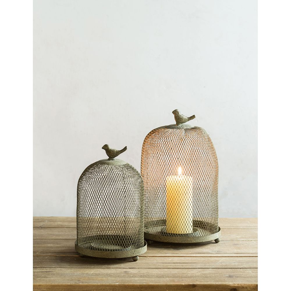 Ophira Sparrow Candle Holders (Set of 2) - Antique Gray