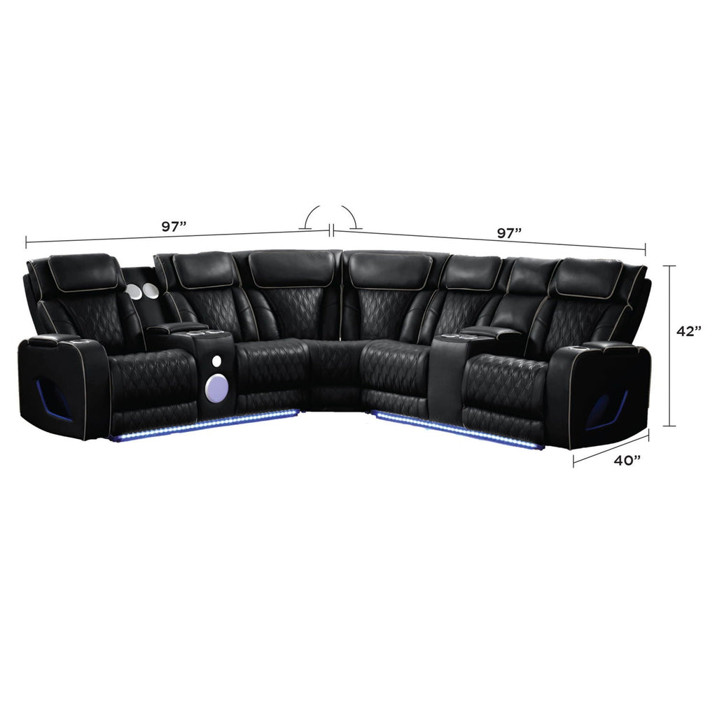 Fortuner - Power Recliner Sectional Sofa