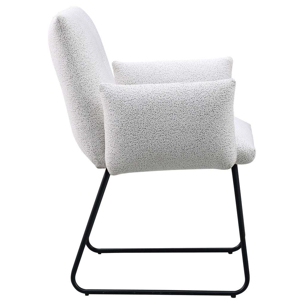 Donica - Upholstered Dining Arm Chair (Set of 2) - Light Gray