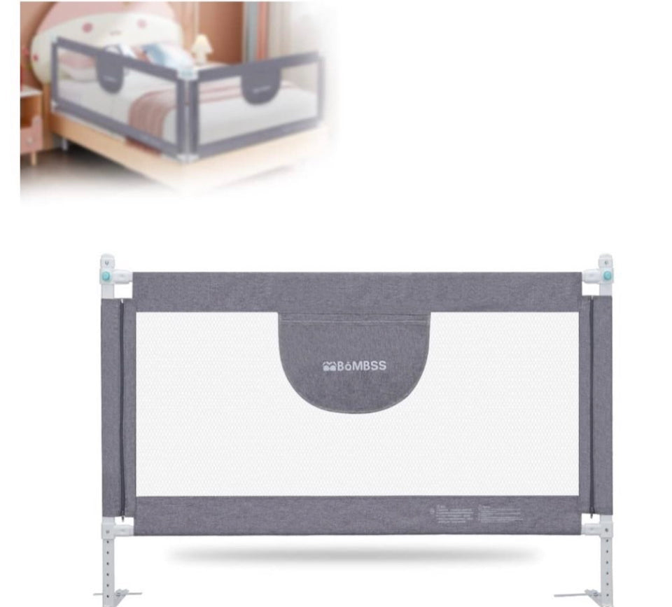 MBQMBSS 52" Bed Rail for Toddlers, Baby Bed Guard Rails - Fit for Wide Side of Full Size Bed, Extra Tall Safety Bedrails for Kids, Adjustable Height,