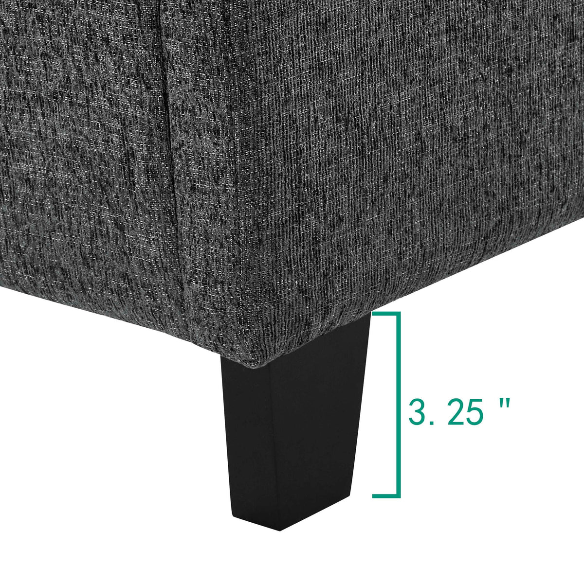 Platform Bed & Upholstered Headboard