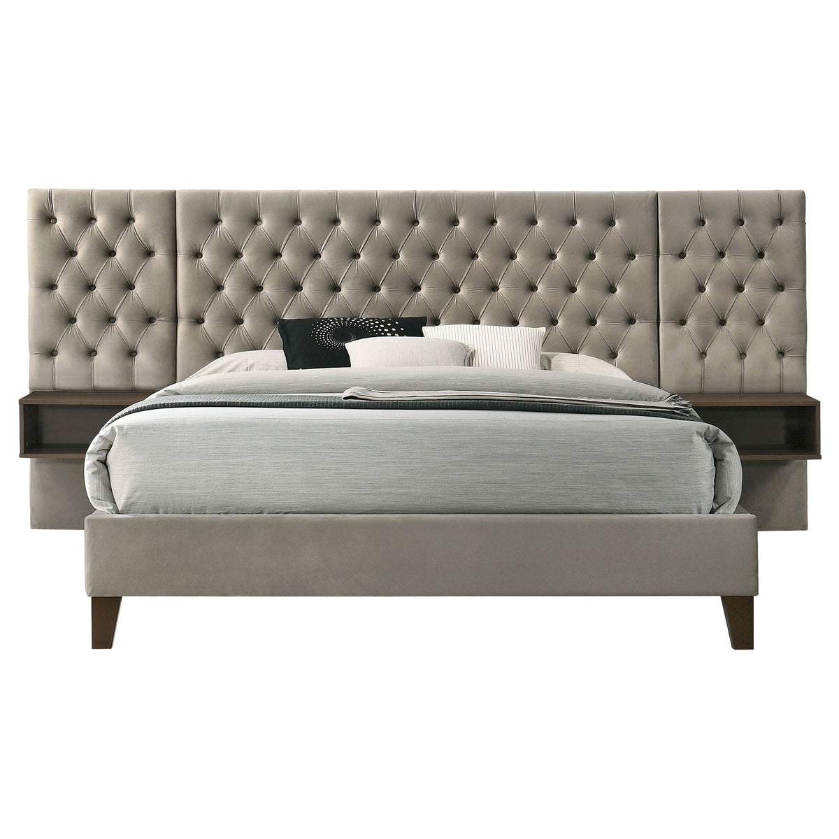Kiah - Platform Bed With Floating Nightstands