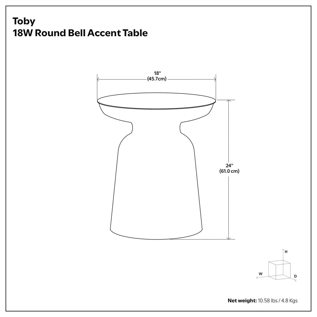 Toby - Accent Table - Copper