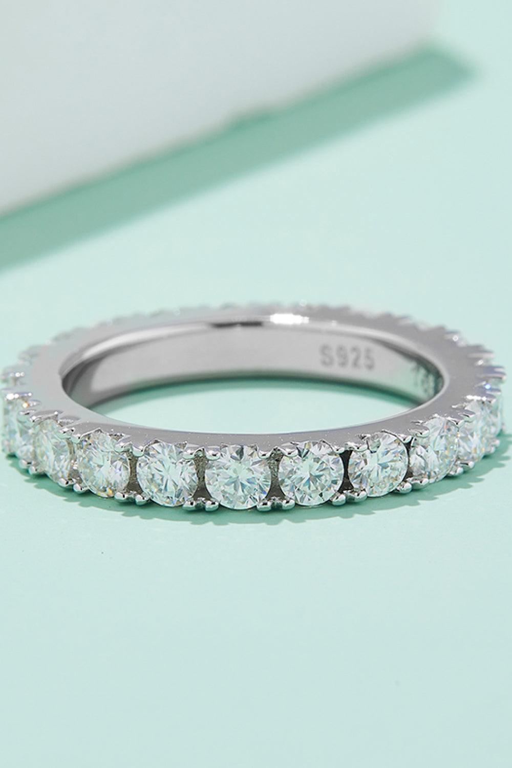 2.3 Carat Sparkala™ Eternity Ring (Platinum Over Pure Sterling Silver)