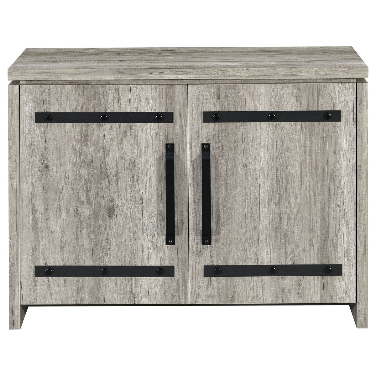 2 Door Accent Cabinet With Accents - Gray