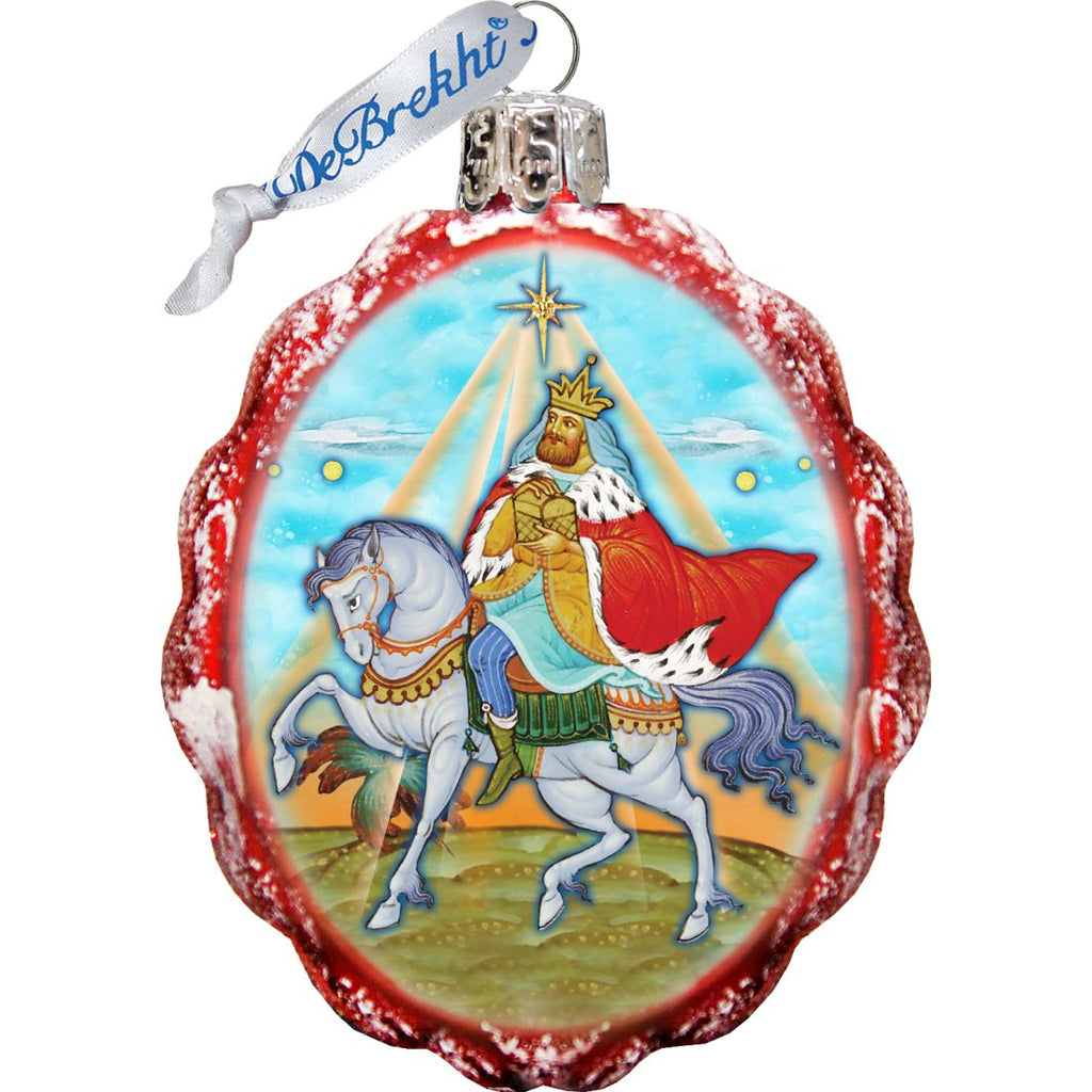 Three Kings Mercury Glass Ornaments Set of 3 by G. DeBrekht - Nativity Holiday Decor - 770102S3