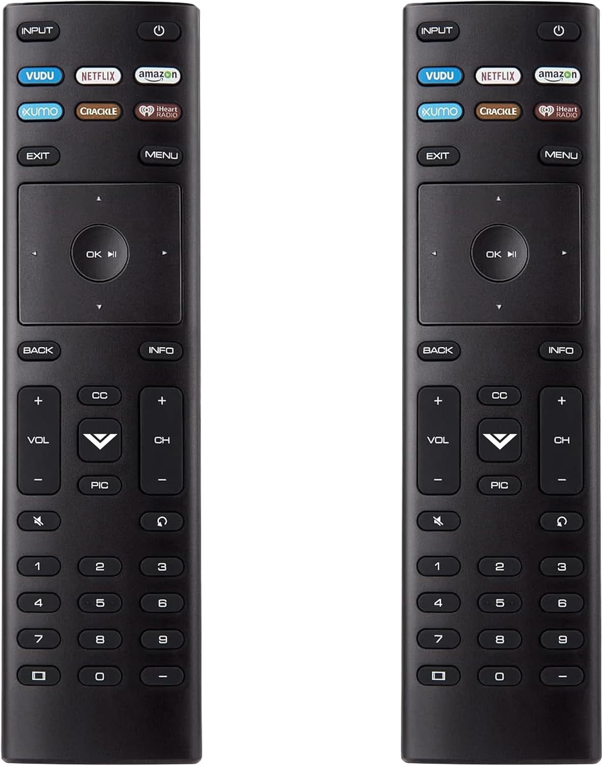 Ultimate 2-Pack Universal Replacement Remote for Vizio Smart TVs - Effortless Control for All Your Favorite Shows!