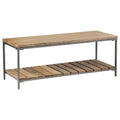 Foundry - Accent Bench With Slat Shelf - Natural