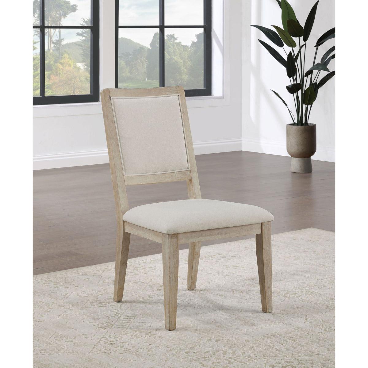 Verdugo - Cushioned Dining Chair (Set of 2) - White Washed