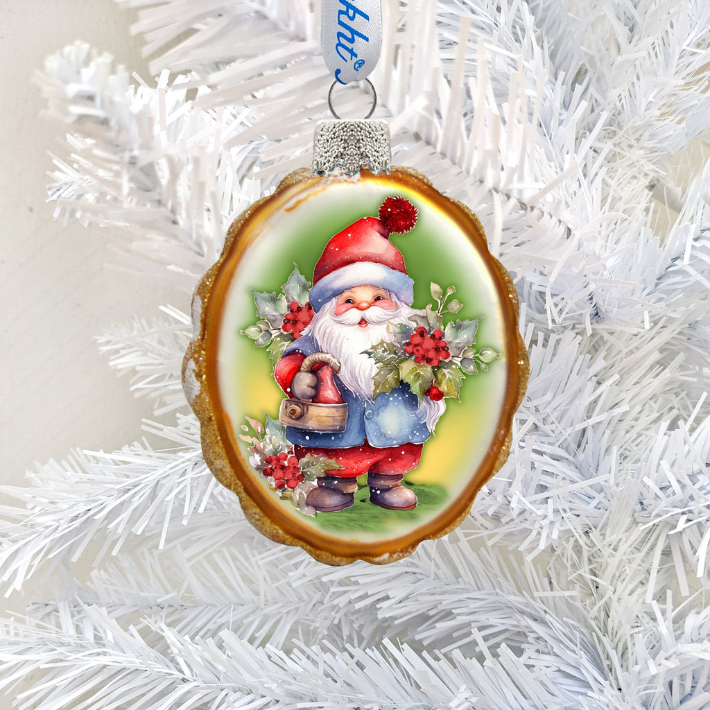 Christmas Gnome Mercury Glass Ornaments by G. Debrekht - Christmas Decor - 776018