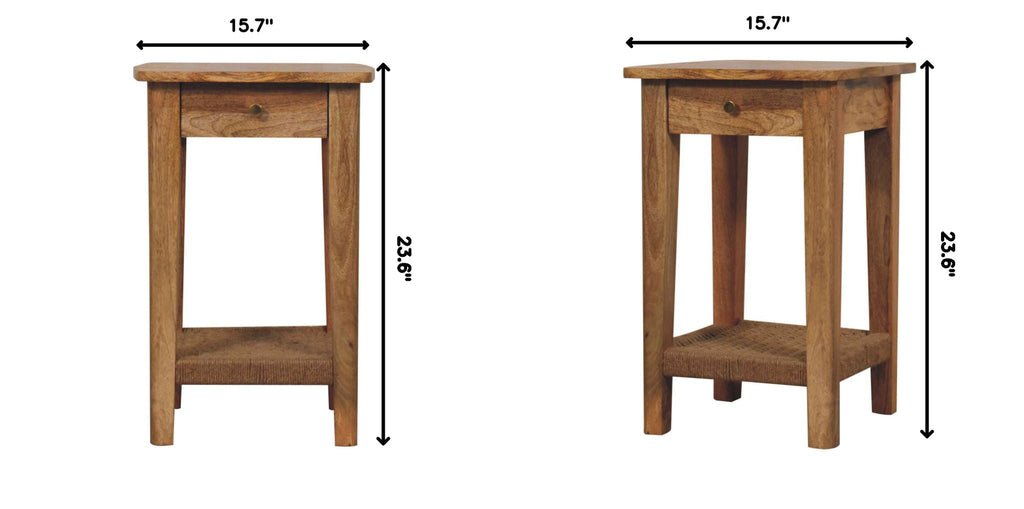 Rope 1 Drawer Table