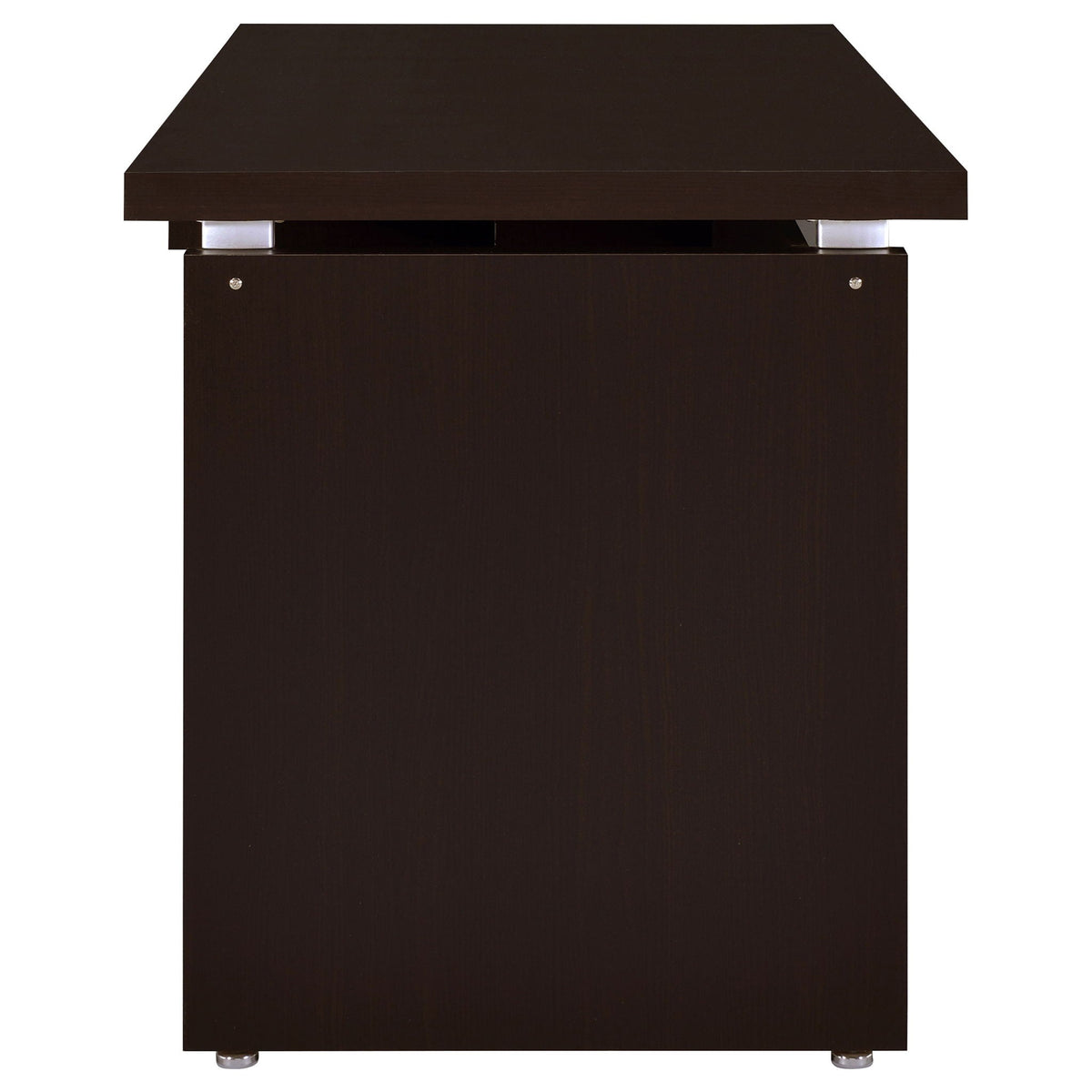 Ulloa - L Shaped Office Desk With Slide Out Keyboard Tray And Storage Drawers - Cappuccino
