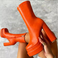 Women's Waterproof High Heeled Thick Bottom Boots