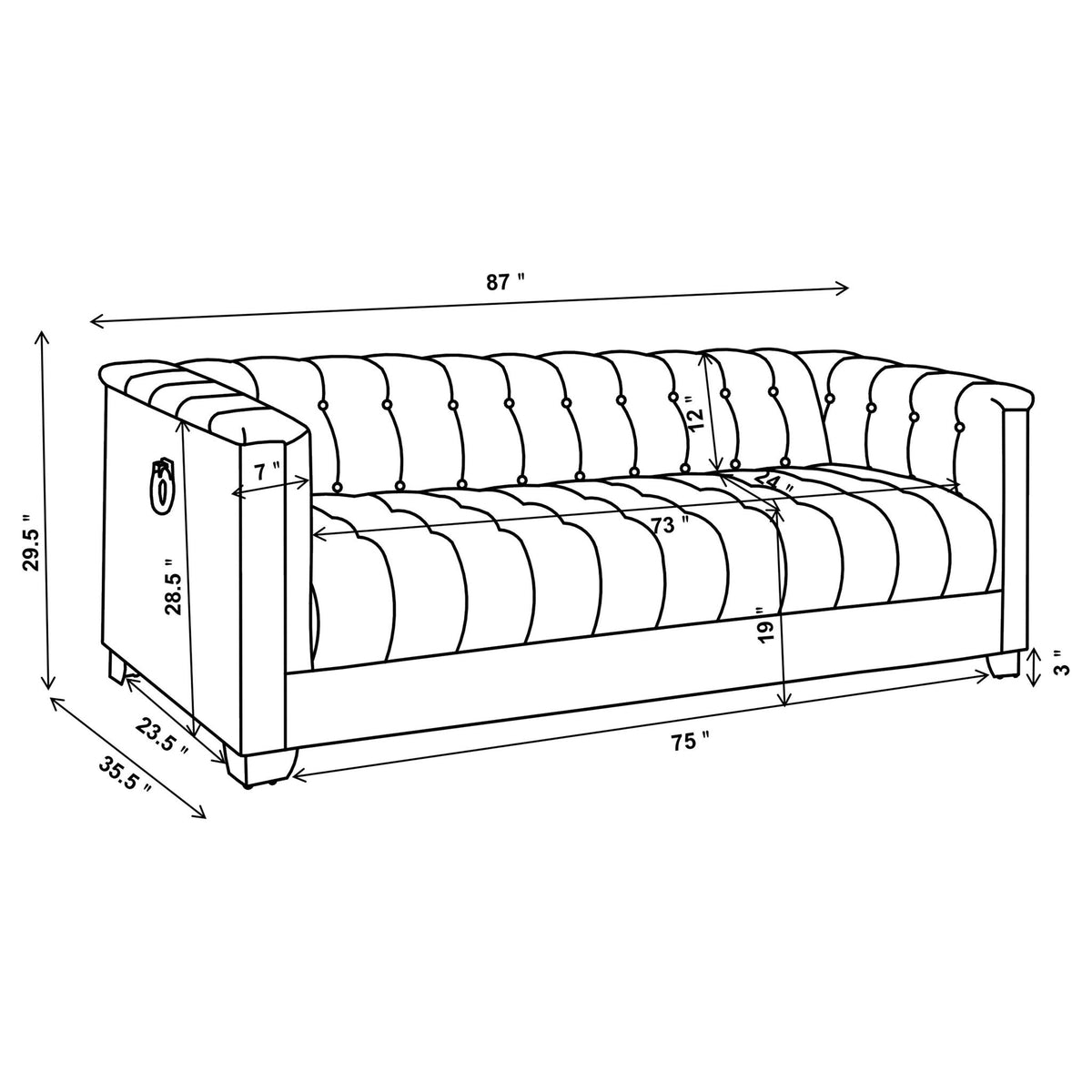 Hailey - Living Room Sofa Set