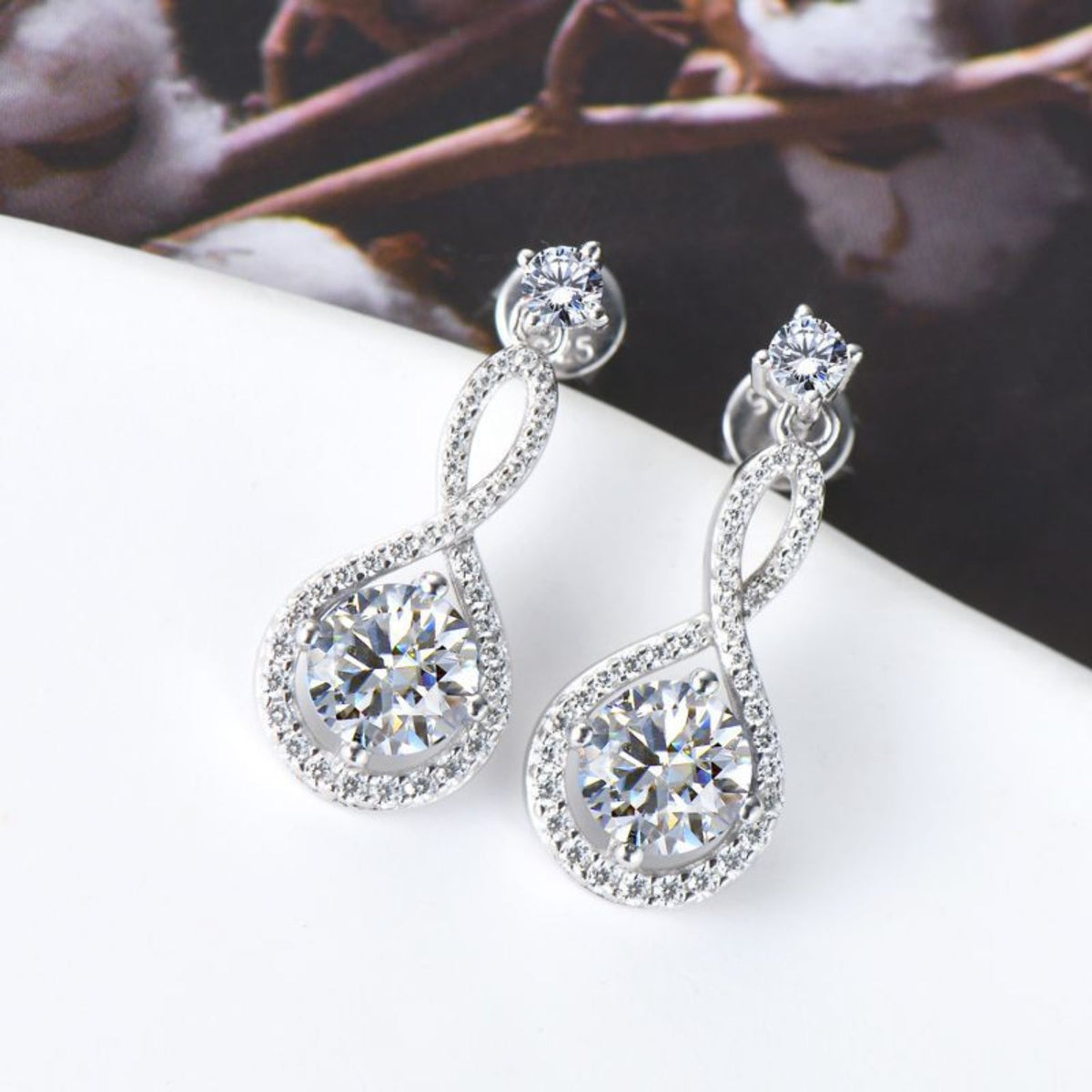 1 Carat Sparkala™ Pure Sterling Silver Earrings