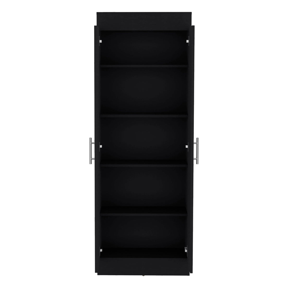 Clinton - Pantry Cabinet Kitchen Storage - Black