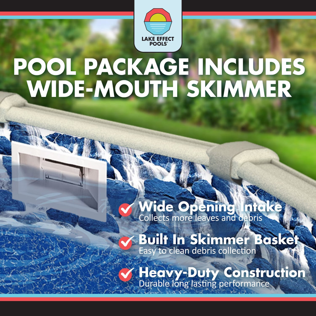 Meadows 27' round 52" Wall Above-Ground Swimming Pool, Full Start-Up Kit