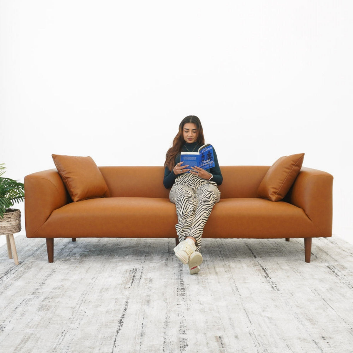 Elwood - Sofa - Cognac