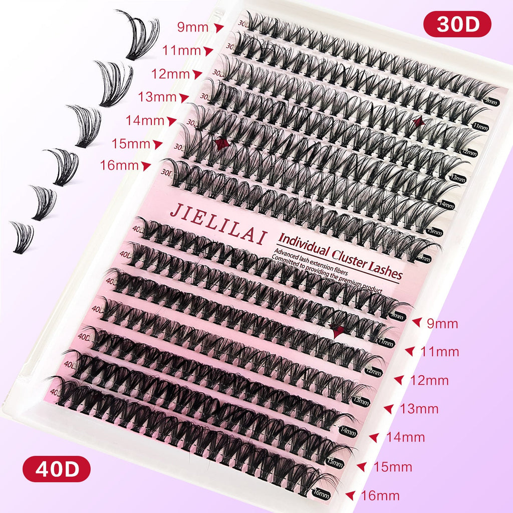 DIY Cluster Lashes Mixed Package False Eyelashes