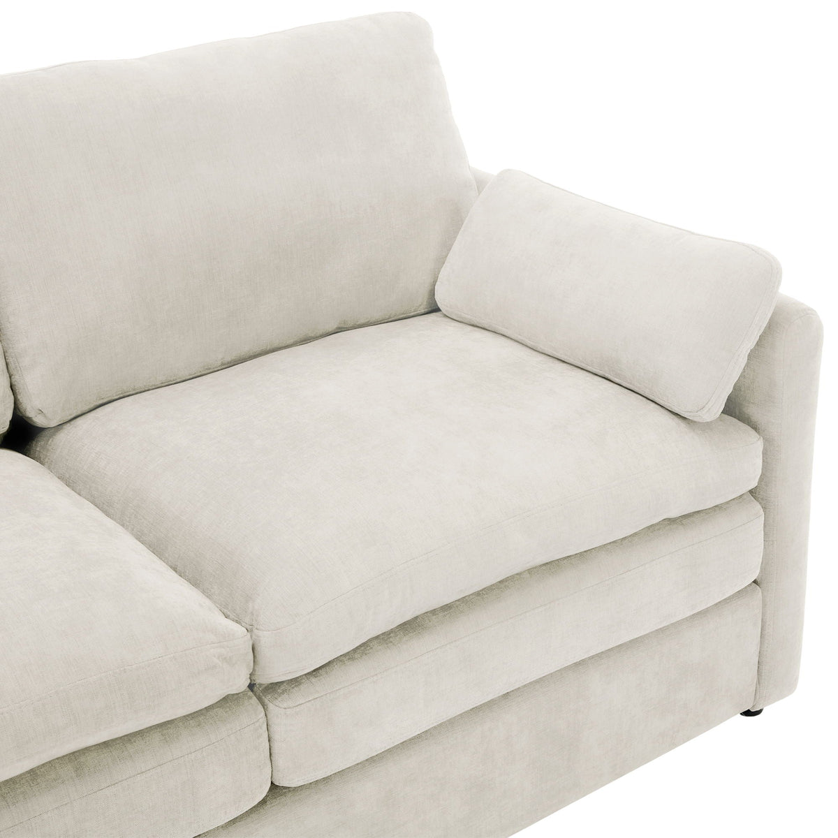 Cozy Upholstered Cushion Armchair For Living Room
