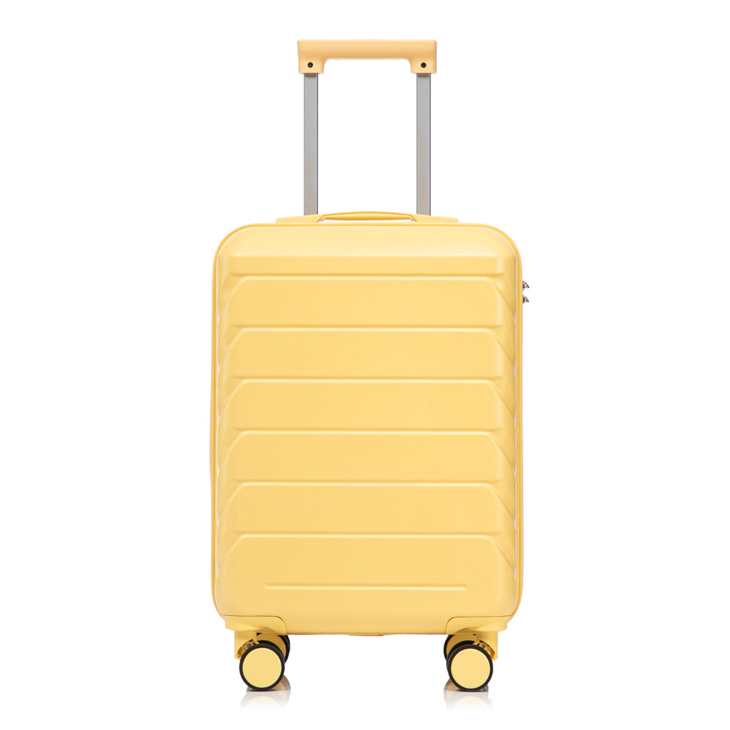 14'/20' 2-Piece ABS Spinner Wheel Luggage Set with Combination Lock