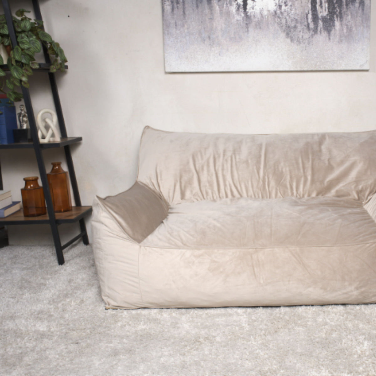 Fila - een Oversized Seater Bean Bag Chair With Armrests